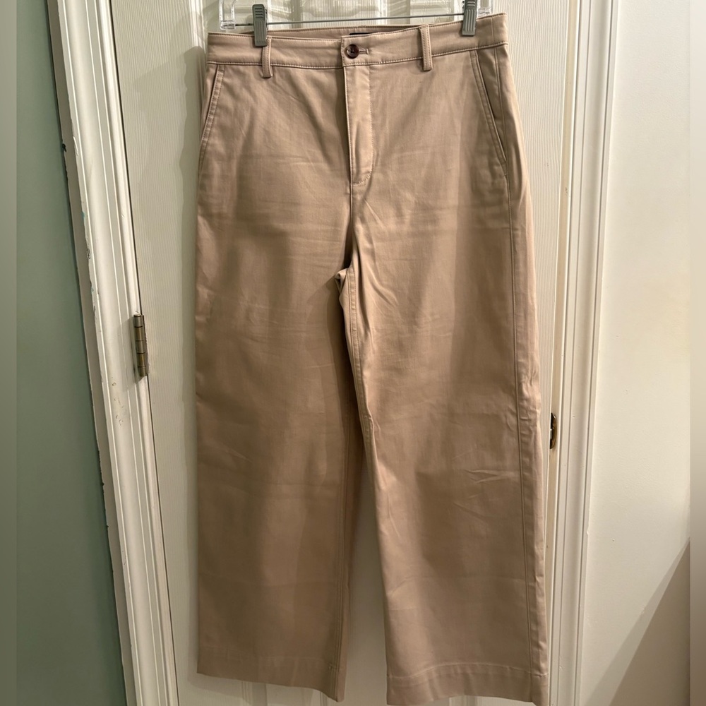 J. Crew Wide Leg Chinos, 8P